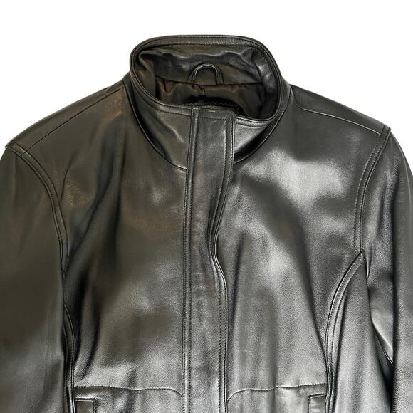 John Paul Richard Uniform 100% Leather Stand-Collar Jacket/L - Picture 8 of 8